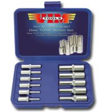 Vim Products 11-Piece Deep Torx Socket Set (E4 thru E18) VDE418